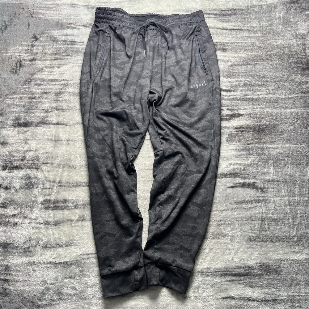 Nobull Jogger Pants Mens Size 2XL Performance Workout Gym Camo Charcoal